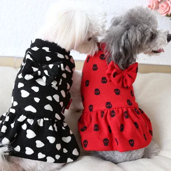 Цвете нишката Памучни дрехи за домашни кучета Зимата на топло рокля за кучета Тениска за кучета Блузи, Палта Дрехи за кучета Котка Йоркширски Малтийски