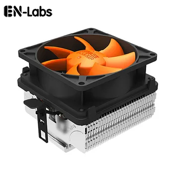 En-Labs Безшумен охладител на процесора с 80 мм Подвижен 3-пинов вентилатор за Intel LGA775 / LGA115X, за AMD 754/939 AM2 /AM2+/AM3 FM1/FM2