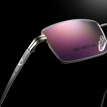 UVLAIK Квадратни Рамки за очила от титанова сплав Мъжки Бизнес дебели метални рамки за очила Мъжки слънчеви Очила за късогледство рецепта Лещи