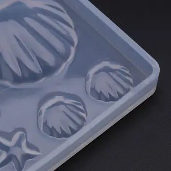 Силиконова Форма на Морска Мивка Морска Звезда DIY Производство на Бижута от епоксидна Смола Висулка за Украса на Тортата Mirror Crystal Занаяти-Ръчно изработени Подаръци