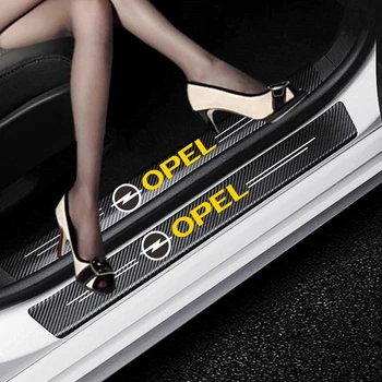 Автомобил-Стайлинг 4 бр. въглеродни влакна Праг от Въглеродни Влакна Стикер от Въглеродни Влакна Етикети за Opel Astra G H J Corsa, Insignia Антара Мерива Зафира