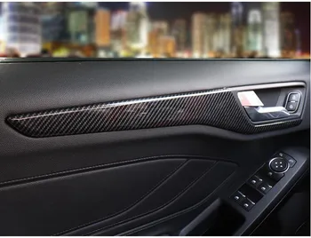 За Ford Focus 2019 2020 Карбоновая Врата копчето Рамка на Кутията Вътрешна Вътрешна Врата копчето Купа Отрежете Стикер Аксесоари за интериора