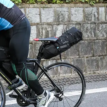 8Л Велосипедна чанта Водоустойчива Светоотражающая Голям Капацитет Светоотражающая Седельная чанта Мотор Сгъваема Задна чанта МТБ Пътен Багажника на Велосипедна чанта
