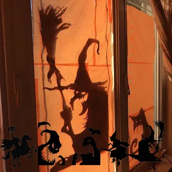 Аксесоари за партита на ужасите Хелоуин Украса на Прозореца Хелоуин Вратата Декорация на Стени Стикер Ужасна Вещица Хелоуин Начало Декор