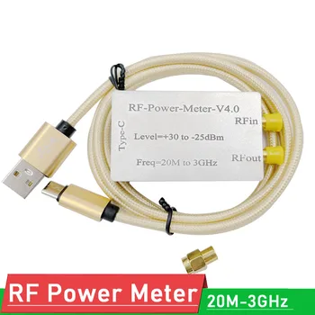 20 М-3 Ghz USB RF електромера V4.0 +30~-25 dbm радиочестотни електромера ТИП-C мощност ЗА радиолюбительского усилвател