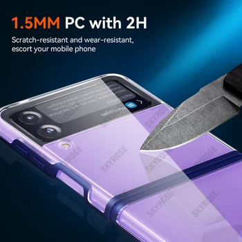 Прозрачен Прозрачен Капак за Samsung Galaxy Z Fold 3 Калъф за Samsung Z Fold 3 Калъф за Телефон за Galaxy Z Fold3 5G Tpu Броня Funda