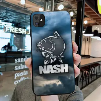 Калъф за телефон Nash Fishing Art за iphone 12 11 Pro Max Mini XS Max 8 7 6 6S Plus X 5S SE 2020 XR калъф