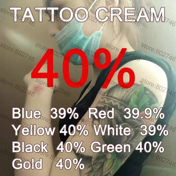 40% Крем за татуировки Преди Татуажем и Перманентным грим Тялото Вежди очна линия на Устните 10 г