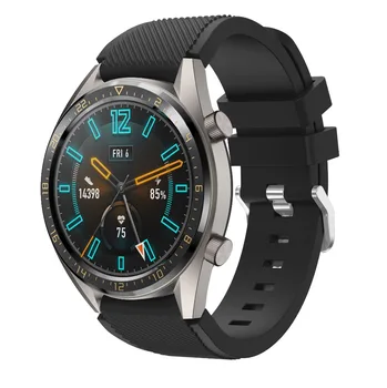 22 мм Силикон каишка за смарт часа на Samsung Gear S3 Frontier Силикон каишка Гривна за Gear Galaxy S3 Watch 46 мм huawei watch GT