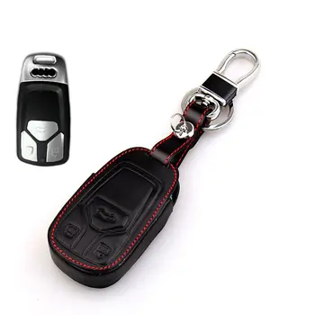 Калъф за ключ на автомобила Калъф за Audi A1 A2 A3 A5 A6 A4L A6L Q3 Q5 Q7 TT Q8 A8 Q5L A7 A8L RS3 S5 S6 S7 S8 Притежателя на ключа на автомобила protetor за кола