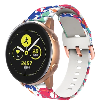 20 мм Силикон Каишка за часовник с печат на Смарт-watchband Xiaomi Huami Amazfit GTR 42 мм GTS 2д GTS2 Mini Bip U S гривна Гривна