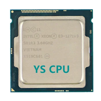 Intel Xeon E3-1271 E3 v3 1271 E3 v3 1271v3 3.6 Ghz Четириядрен восьмипоточный процесор с процесора L2=1 M L3=8 М 80 W LGA 1150