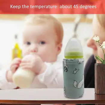 Комплект за изолация на бебешки бутилки Преносим USB Открит Нагревател за шишета с постоянна Температура Детско Топло мляко, за да проверите за грижа за деца