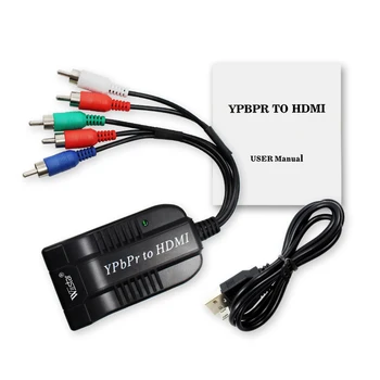 Компонент Wiistar RGB Конвертор ypbpr компонент към HDMI ypbpr компонент/RGB+ R/L аудио-видео адаптер за HDMI за XBOX HDTV
