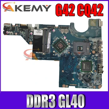 Високо Качество На дънна платка на лаптоп HP G42 CQ42 G62 CQ62 DDR3 GL40 605140-001 DA0AX3MB6C2 дънна Платка Тествани с Бърза доставка