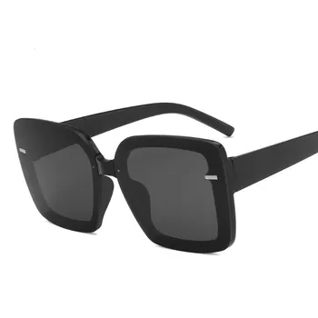 Слънчеви очила с голяма квадратна рамка за нокти с шарките на нови слънчеви очила в европейския и американския стил в уличном стил за жени 2021 моден тренд слънчеви очила