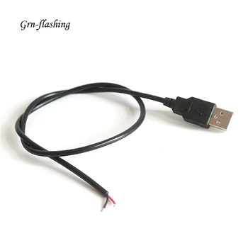 - 50 см и 100 см DC 5 v USB захранващ кабел линия 2-пинов Конектор USB Кабели за Захранване се използва за 3528 smd 5050 WS2812 Ленти LED Светлина
