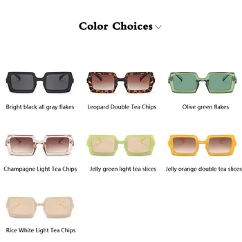 Iboode Нови слънчеви очила в квадратна рамка, Модерни дамски слънчеви очила цвят карамел със защита UV400 Очила за пътуване на плажа Oculos De Sol