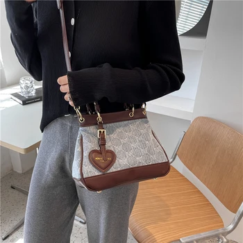 Burminsa Есенна клетчатая деним голяма чанта-тоут за жени, Луксозни маркови дизайнерски чанти за пазаруване, дамски чанти през рамо