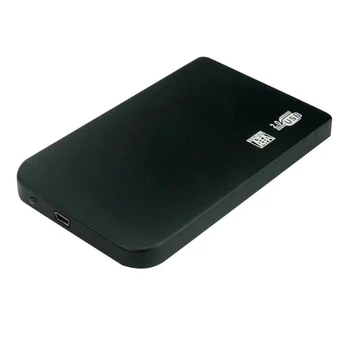 Без инструменти Корпуса на твърдия диск от алуминиева сплав 2,5-инчов Твърд Диск SATA за Мини-USB 2.0 Корпус Преносим Външен SSD устройство Поддържа 2 TB