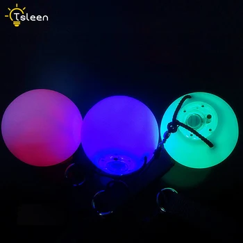 1 чифт = 2 бр. Продажба на професионални топки RGB LED RGB POI Изоставени топки Ниво на танца на корема Аксесоари за сценичното представяне