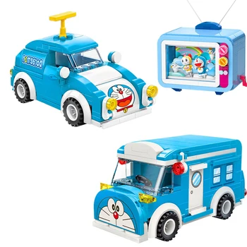 2021 Нова Класическа серия Котка Многофункционален Автомобилен Градивен елемент Комплект Телевизионна Модел на Строителния Модул Moc Детска играчка за подарък