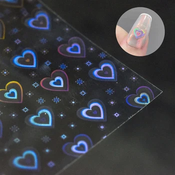 Нова Креативна Стикер за нокти Aurora Laser Симфония Love Heart Стикер За Нокти Специален Дизайн на Ноктите инструмент
