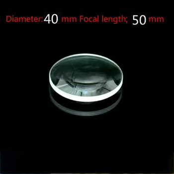 Диаметър 40 мм Фокусно разстояние 50 мм Оптична Двойно Изпъкнала леща Изработени по поръчка Призма и обектива от Оптично Стъкло