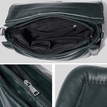 Дизайнерски марки Меки дамски чанти на топола памучни торби през рамо Луксозни Чанти от изкуствена кожа Чанта-месинджър 2022 Зимата Квадратен Чанта