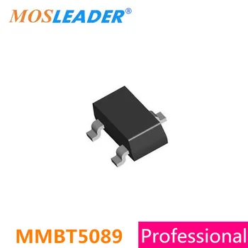 Mosleader MMBT5089 SOT23 1000 бр. 3000 бр. NPN 25 В 100 ma 0.1 A MMBT5089LT1G Високо качество