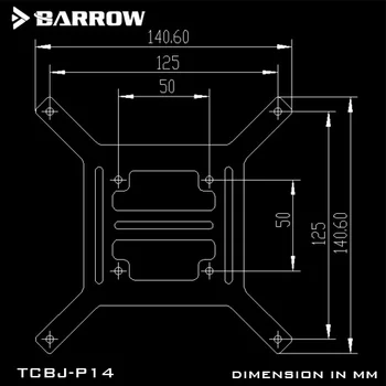 Могила TCBJ-P14 140/280 мм Определяне на плоска повърхност за помпа Laing DDC D5
