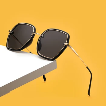 VCKA Модни поляризирани очила Дамски Луксозни полигони с големи квадратни рамки на Очила за шофиране Лещи Женски нюанси UV400 Дамски слънчеви очила