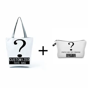 Лична Индивидуална дамска чанта с логото на с принтом На Поръчка Снимките пазарска Чанта Чанти САМ козметични чанти Костюм Дропшиппинг