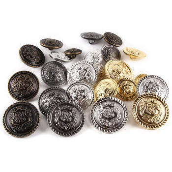 Модни Метални бутони с изображение на щит Шевни аксесоари в Британския стил Реколта копчета Шевни принадлежности Палто, Яке Костюм Копчета
