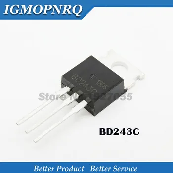 10 бр. BD243C TO220 BD243 100 В 6A TO-220 Биполярно транзистори NPN с Общо предназначение нова