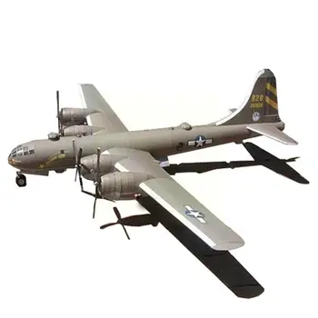 1:47 Б-29 Супер Крепост Бомбардировач Самолет направи си Сам 3d Комплект Играчка, Подарък Ръчна изработка Детска Модел Пъзел Книжен Събрание P4y6