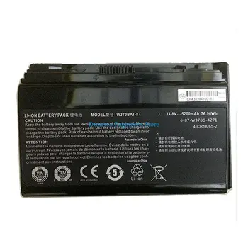 Истински Батерия за лаптоп W370BAT-8 За Clevo P177SM-A W350ET W350ETQ W350ST W370 W370BAT-8 Батерия 6-87-W370S-4271 5200 mah 76,96 W Ч