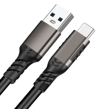 USB кабел A - C USB 3.1/3.2 Gen 2 За предаване на данни до 10 Gb / s, с Къс кабел USB C SSD с бързо зареждане 60 W QC 3.0, Резервен кабел