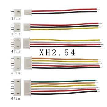 5 комплекта от 20 см XH 2,54 мм, 2P 3P 4P 5 ПЕНСА 6P 7P 8P 9P 10Pin Штекерные клеми и Конектори за кабели конектори XH2.54 XH 2,54 JST Жак за кабели