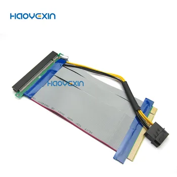 До hyx PCI-E 16X - 16X Конвертор Стоящи Карта PCIe X16 Удължител Гъвкава Лента удължителен кабел Адаптер за видео карта pcie