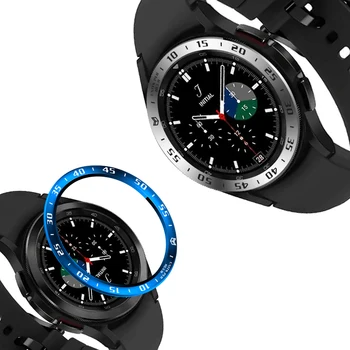 Bezel Пръстен Капак За полагане на Калъф за Samsung Galaxy watch 4 Класически 46 мм смарт-Рамка От Неръждаема Стомана със защита от надраскване Пръстен