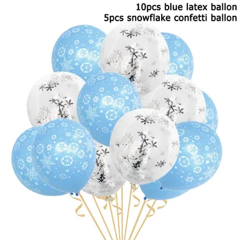 Коледни балони с снежинками Детски рожден Ден балон за душата на детето Декор 1 2 3 4 5 6 7 8 9 Брой балони 2020 Празнични аксесоари