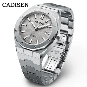 CADISEN Нови Автоматични Мъжки часовник Модерен Топ-марка От Неръждаема Стомана Япония NH35A Часовници Мъжки Механични часовници