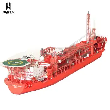 1: 400 Норвежки Морски Плаващ Производствен Танкер Управление 3D Книжен Модел на Кораба 45 См. * 8 см Хартиени Модели на Кораба