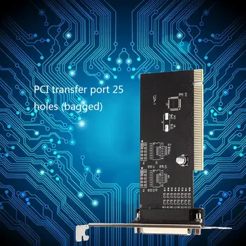 PCI Lpt 1-портов Вход / Изход 25pin Паралелна Карта LPT Адаптер за Разширителни Карти PCI PCI едновременно 25pin DB25 Порт за Принтер Контролер Такса