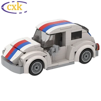 Високотехнологичен Мини-Автомобил Строителни Блокове Herbie Супер Спортен Автомобил Moc Суперавтомобил Творчески Тухли Забавни Играчки За Деца Подаръци