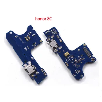 За Huawei Honor 8C BKK-LX2, BKK-LX1, BKK-L21 USB Зарядно устройство, Порт за Зареждане Лента Гъвкав Кабел с Микрофон, USB Конектор Докинг станция Такса