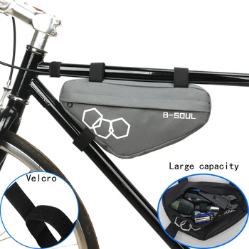 ГОРЕЩО! Велосипедна чанта Водоустойчива под Наем Триъгълна Чанта За Съхранение на Мобилен Телефон Велосипедна чанта Велосипедна Тръба Притежателя Чанти на Седлото Аксесоари