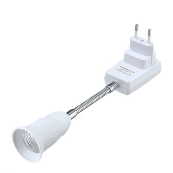 Led Крушка Лампа удължителен кабел Адаптер Стенни Изход Лампа 20 см на 30 см ЕС / САЩ Включете щепсела на Лампата E27 E27 Гнездо Гъвкав удължителен кабел Конвертор
