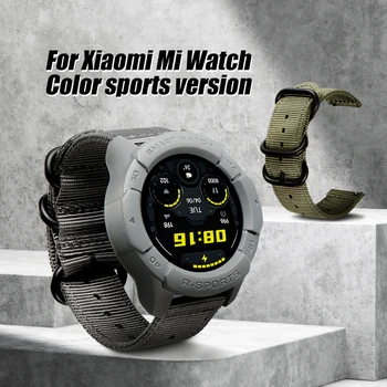 22 мм универсален найлонов ремък за Xiaomi Mi Watch Цветен спортна версия на Huawei GT2 GT2 Pro Honor Magic 2 gs pro Смарт часовници